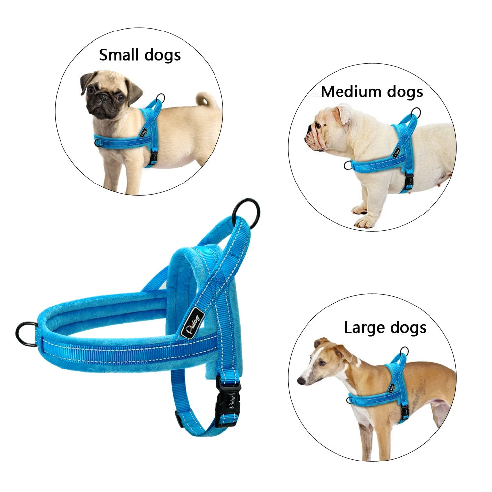 Harnais Anti-Traction pour Chien - Confortable et Réfléchissant