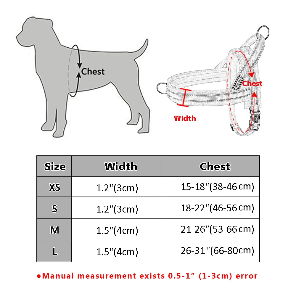 Harnais Anti-Traction pour Chien - Confortable et Réfléchissant