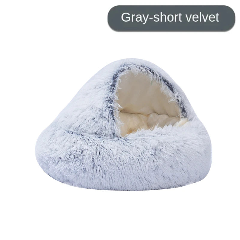 Panier Grotte Moelleux pour Chat - Confortable et Chaud