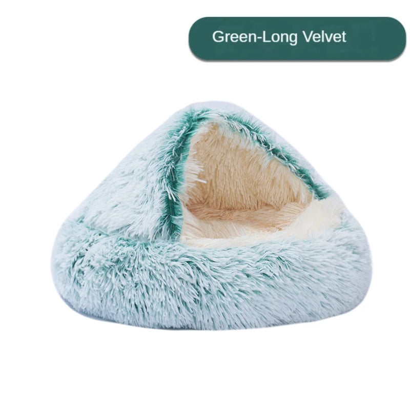 Panier Grotte Moelleux pour Chat - Confortable et Chaud