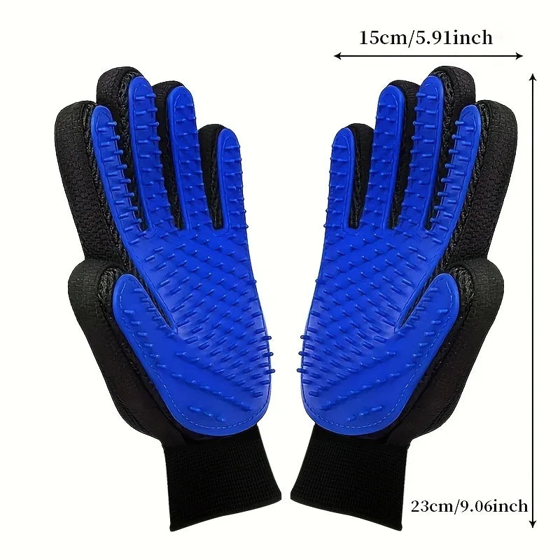 Gants de Toilettage Anti-Poils pour Chien et Chat