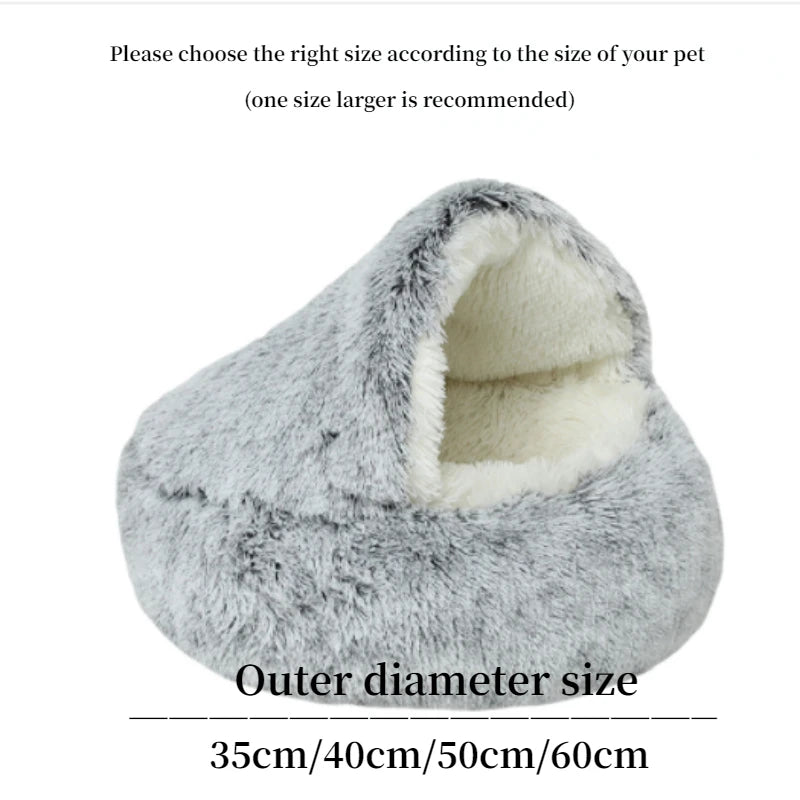 Panier Grotte Moelleux pour Chat - Confortable et Chaud