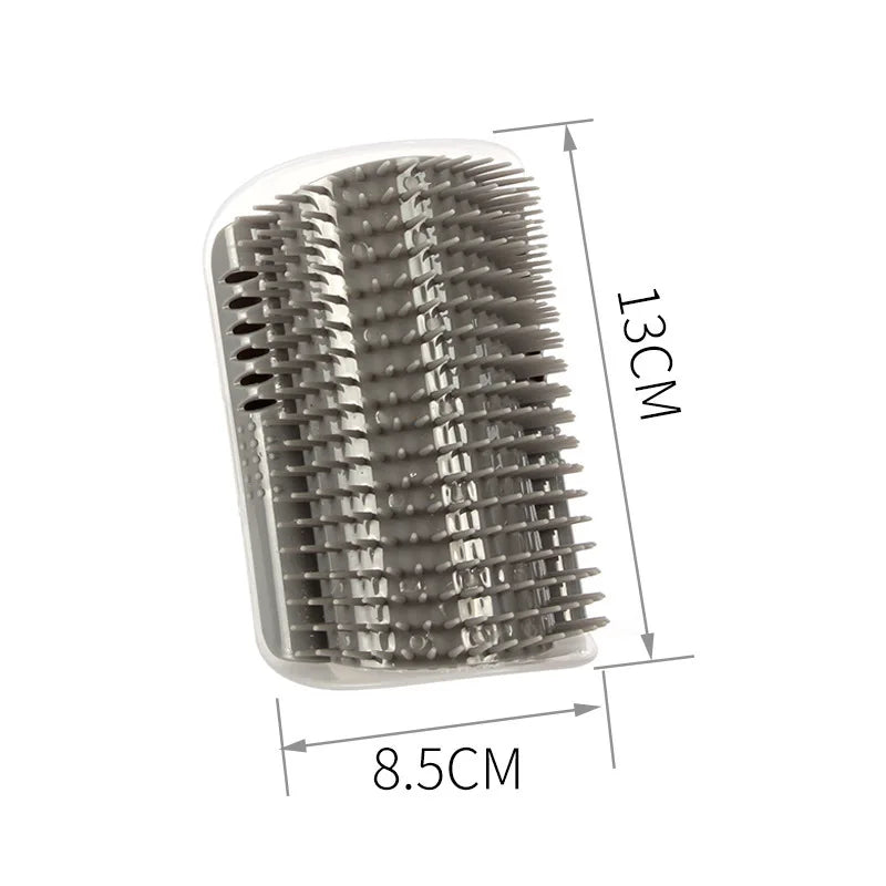 Brosse Anti-Poils Auto-Massante pour Chat - Coin Adhésif