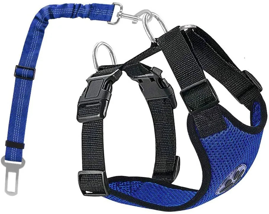 Harnais et Ceinture de Sécurité Voiture pour Chien