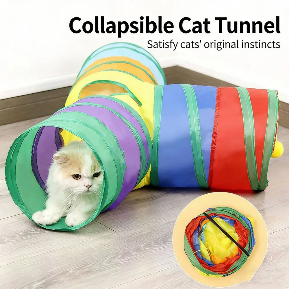 Tunnel de Jeu Pliable pour Chat