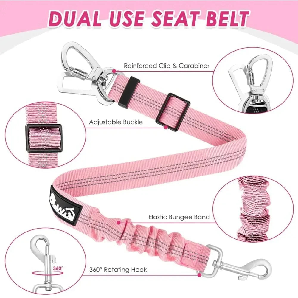 Harnais et Ceinture de Sécurité Voiture pour Chien