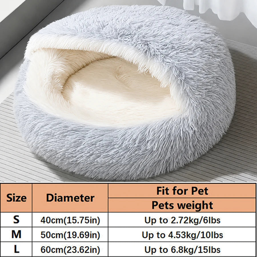 Panier Coquillage Semi-Fermé pour Chat - Ultra Moelleux