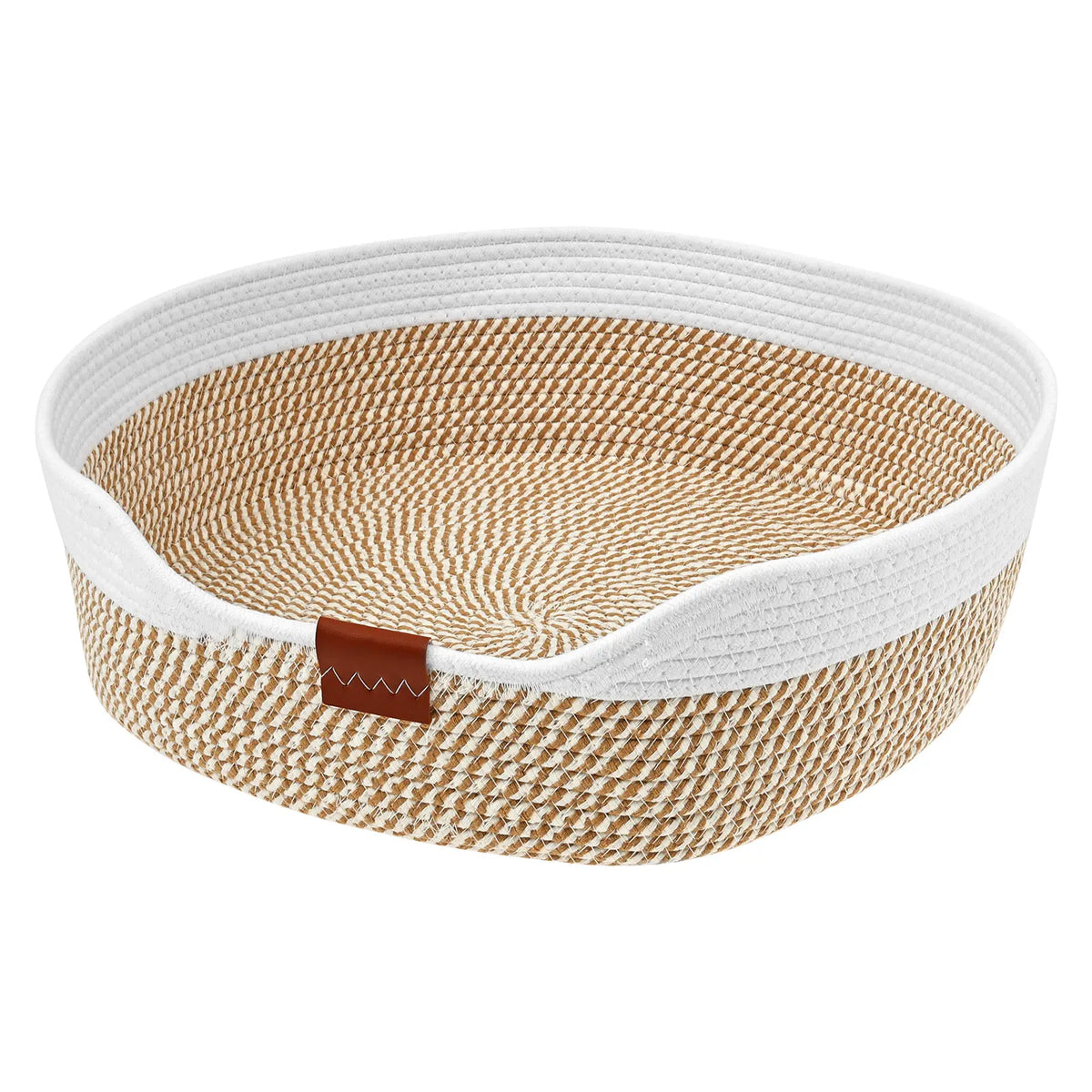 Panier Tressé pour Chat - Coussin Amovible 4 Saisons