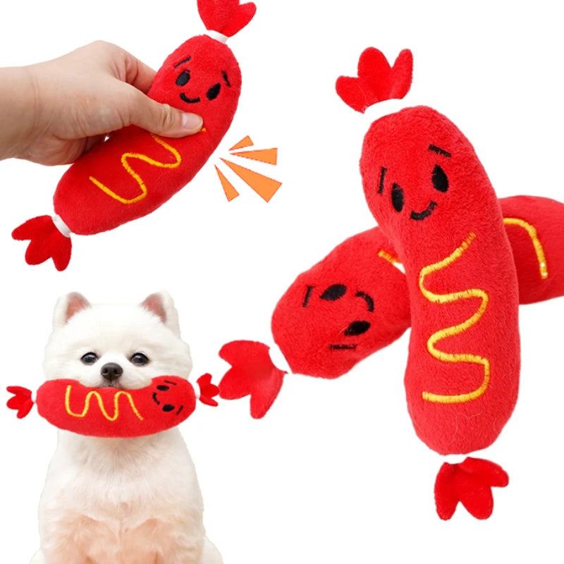 Jouet Sonore pour Chien - Peluche à Mordre avec Bruit de Couinement