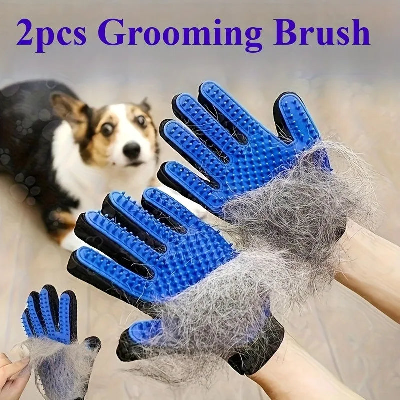Gants de Toilettage Anti-Poils pour Chien et Chat