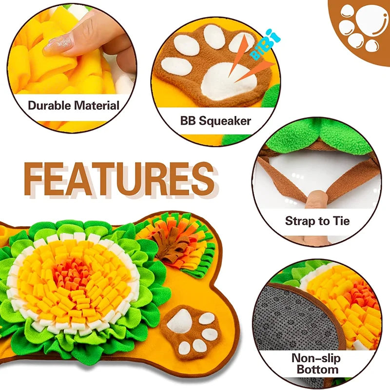 Tapis de Fouille pour Chien - Anti-Stress et Anti-Glouton
