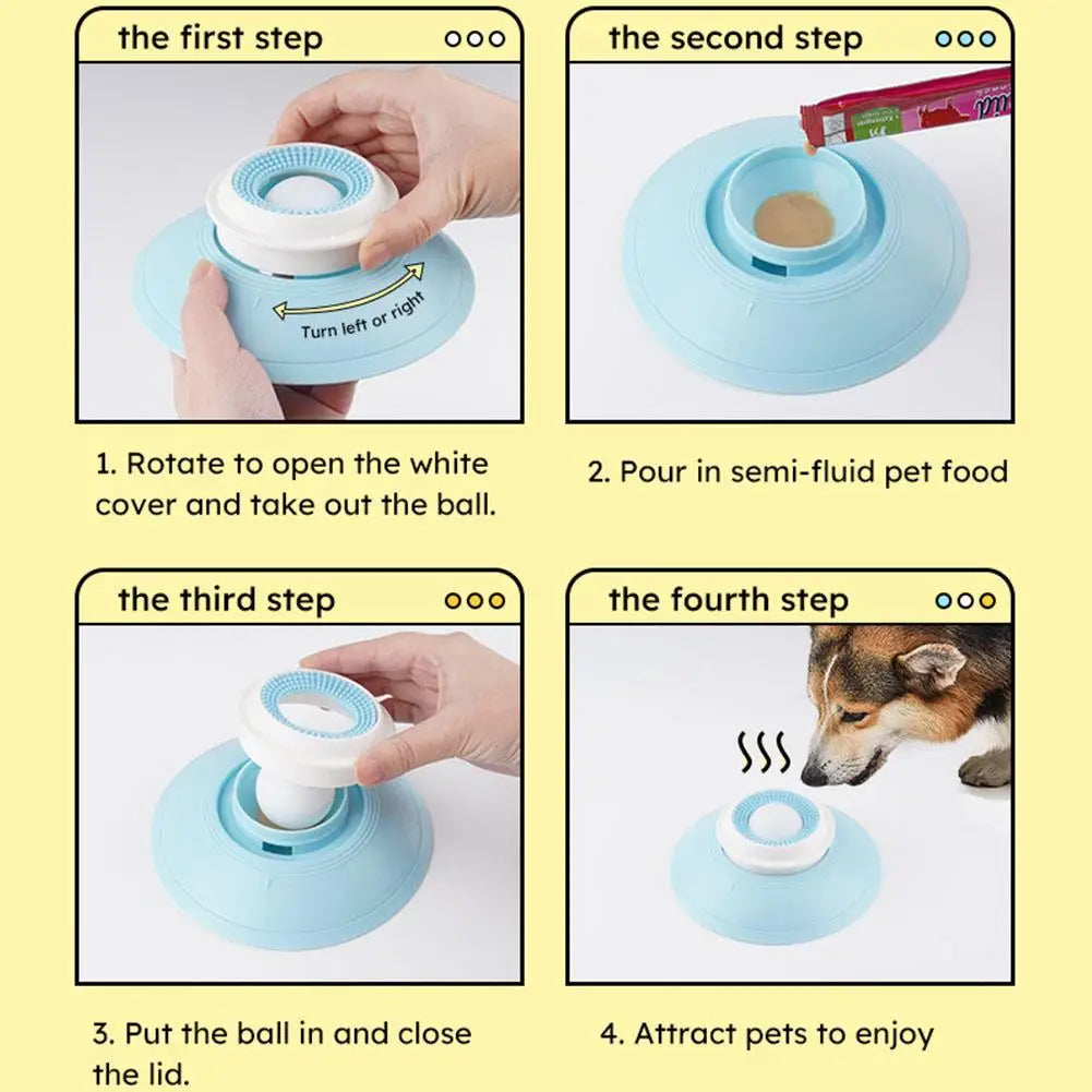 Gamelle Léchante Anti-Glouton pour Chien et Chat
