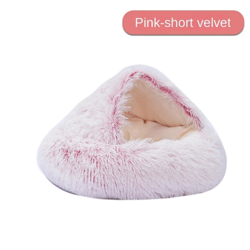 Panier Grotte Moelleux pour Chat - Confortable et Chaud