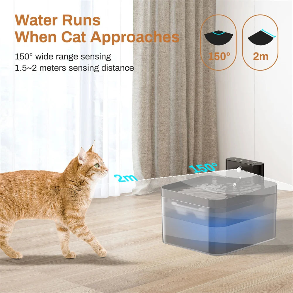 Fontaine à Eau Automatique pour Animaux - Distributeur Silencieux