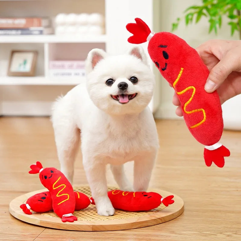 Jouet Sonore pour Chien - Peluche à Mordre avec Bruit de Couinement
