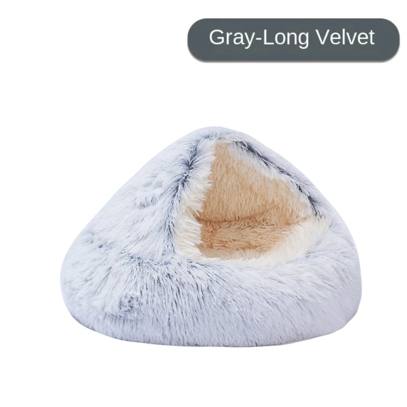 Panier Grotte Moelleux pour Chat - Confortable et Chaud