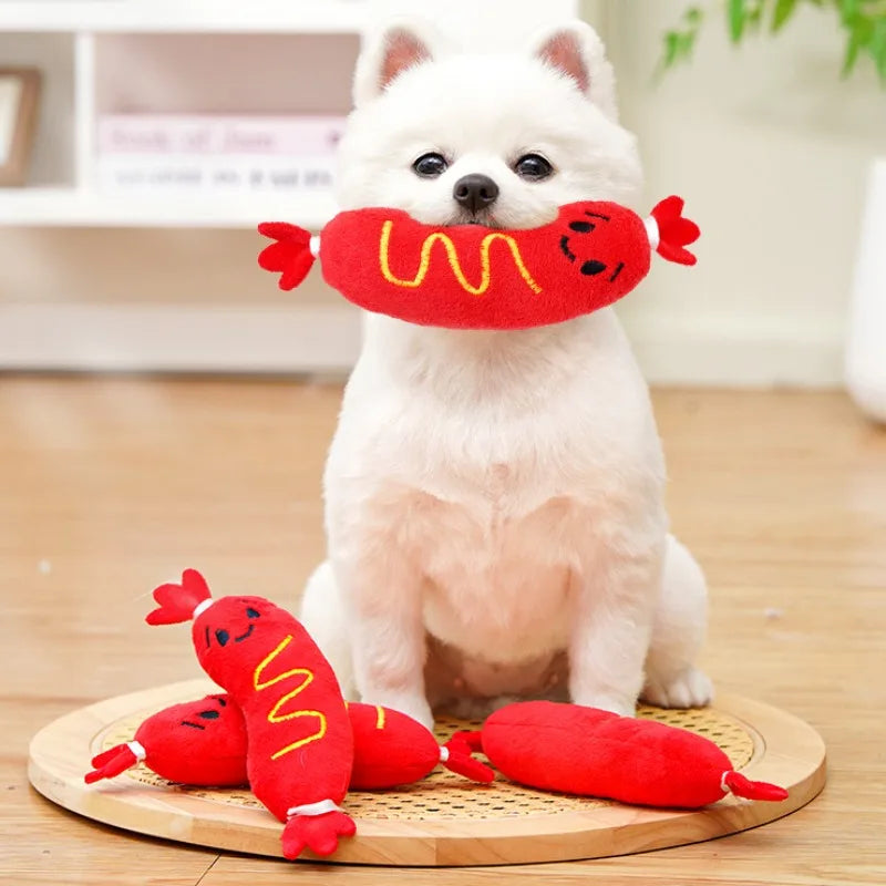 Jouet Sonore pour Chien - Peluche à Mordre avec Bruit de Couinement