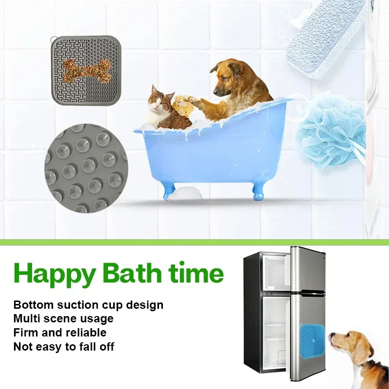 Tapis Léchant Anti-Stress pour Chien et Chat - Ventouses