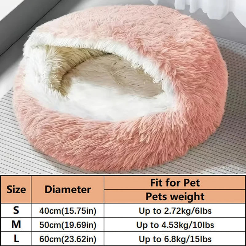 Panier Coquillage Semi-Fermé pour Chat - Ultra Moelleux