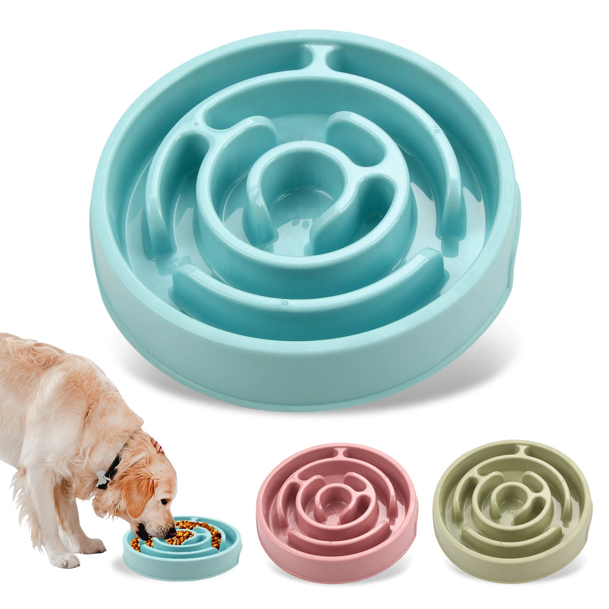 Gamelle Anti-Glouton pour Chien - Bol Ludique Anti-Ingestion Rapide